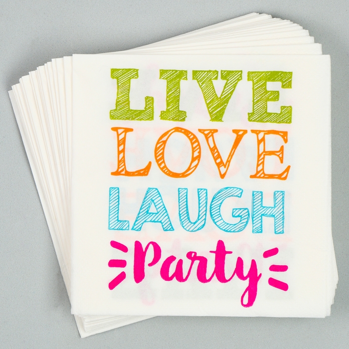 Салфетки бумажные &laquo;Радость&raquo; 25х25 см, набор 20 шт.