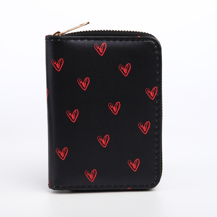 Кошелёк детский на молнии «Выбражулька», цвет чёрный Кошелёк детский на молнии «Выбражулька», цвет чёрный