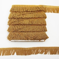 Бахрома золотая, двойная скрученная, ширина 5 см, 1 м Бахрома золотая, двойная скрученная, ширина 5 см, 1 м