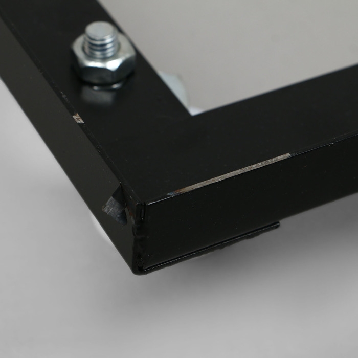 Корзина-накопитель складная, на колесах, 1 полка, 40&times;40&times;80 см, цвет чёрный