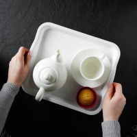 Поднос, универсальный, 25&times;29 см, цвет белый