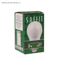 Лампа светодиодная SAFFIT SBG4509, G45, E27, 9 Вт, 230 В, 2700 К, 810 Лм, 220°, 81 х 45 мм Лампа светодиодная SAFFIT SBG4509, G45, E27, 9 Вт, 230 В, 2700 К, 810 Лм, 220°, 81 х 45 мм