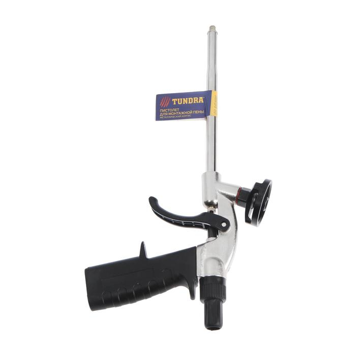 Пистолет для монтажной пены ТУНДРА, металлический корпус Пистолет для монтажной пены ТУНДРА, металлический корпус