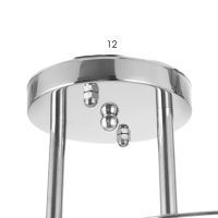 Люстра 2177/2 E27 40Вт хром 43х26х22 см BayerLux