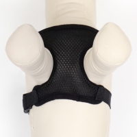 Шлейка мягкая из неопрена, размер M, ОШ 34 см, ОГ 32-42 см, чёрная Шлейка мягкая из неопрена, размер M, ОШ 34 см, ОГ 32-42 см, чёрная