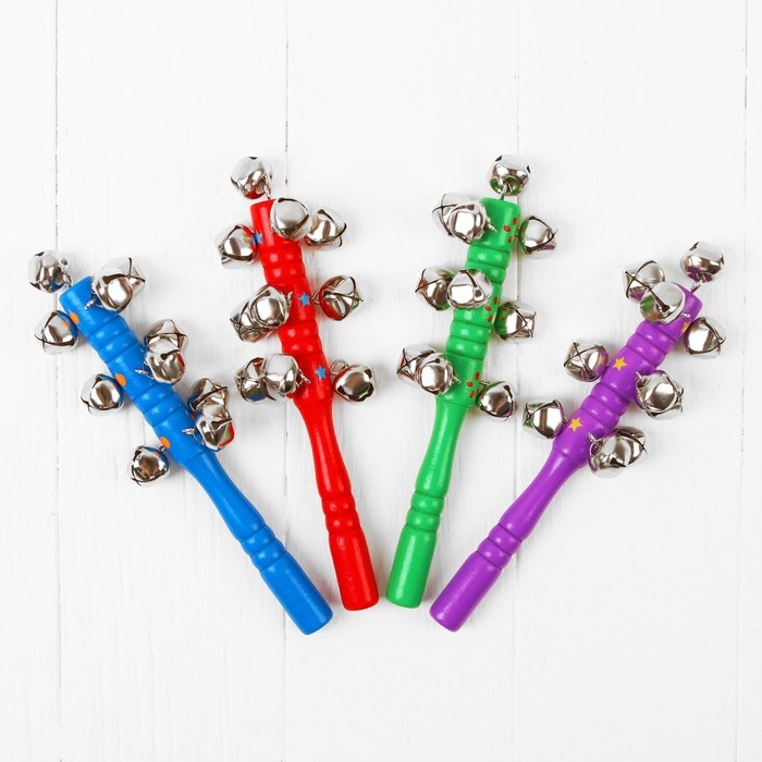 Погремушка с бубенцами &laquo;Весёлое настроение&raquo;, цвета МИКС