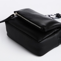 Сумка женская через плечо TEXTURA, маленький размер, цвет чёрный Сумка женская через плечо TEXTURA, маленький размер, цвет чёрный