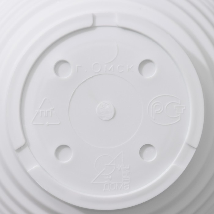 Горшок для цветов с поддоном «Алиса», 0,5 л, цвет белый Горшок для цветов с поддоном «Алиса», 0,5 л, цвет белый