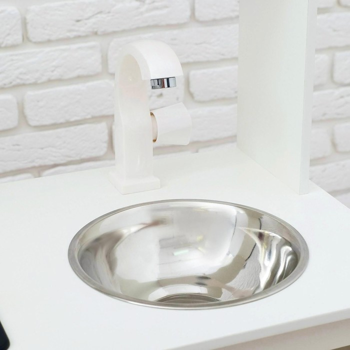 Игровая мебель &laquo;Кухонный гарнитур&raquo;, световые и звуковые эффекты, цвет розовый, интерактивная панель