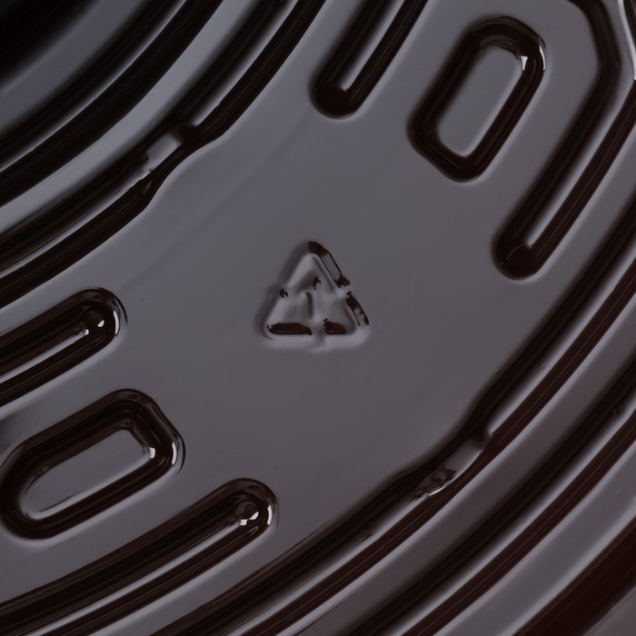 Менажница пластиковая одноразовая, d=26×4,2 см, 5 секций, дно, круглая, цвет коричневый Менажница пластиковая одноразовая, d=26×4,2 см, 5 секций, дно, круглая, цвет коричневый