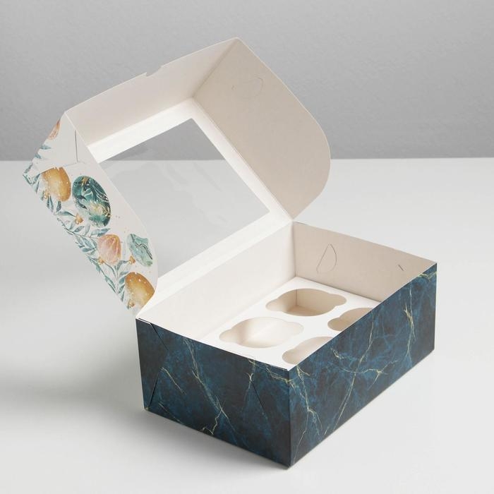 Коробка для капкейков &laquo;Счастливого Нового года!&raquo; 17 х 25 х 10см, Новый год