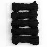 Резинка бельевая, 10 мм, 10 &plusmn; 1 м, цвет чёрный, цена за 1 штуку