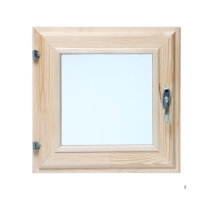 Окно, 40&times;40см, двойное стекло, из хвои