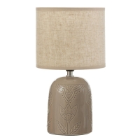 Настольная лампа "Монако" Е14 40Вт бежевый 16х16х29 см RISALUX