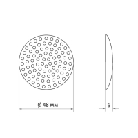 Стопор ТУНДРА, мебельный, 48 х 6 мм, 4 шт.