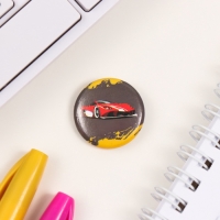 Значки закатные набор 3 шт d=25 мм "Гонки" 7х7 см