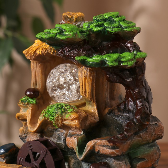 Фонтан "Бунгало в тропиках" 11х13х19,5 см (с подсветкой)