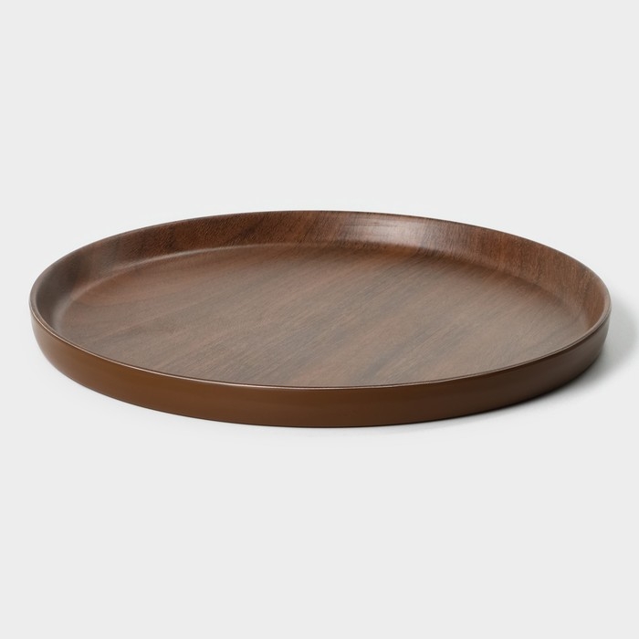 Блюдо &laquo;Натурэль&raquo;, d=20,5 см, цвет коричневый