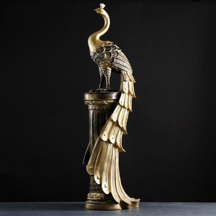 Колонна Колонна "Жар-птица" черное золото, 118х31х22см