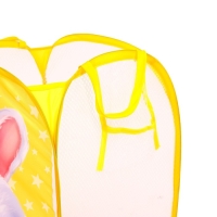 Корзина для хранения игрушек &laquo;Зайчик&raquo;, 57 х 34 х 34 см, жёлтая