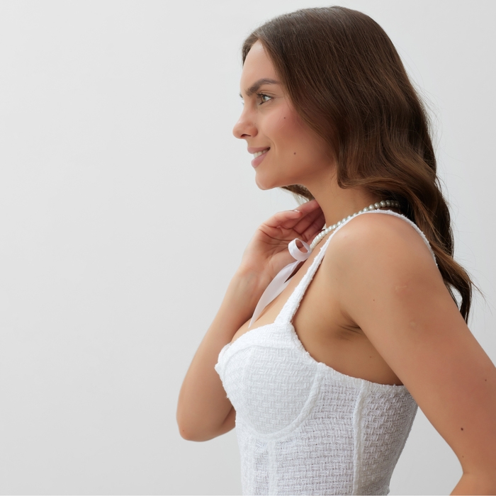 Корсет женский твидовый, MIST, р. M, белый Корсет женский твидовый, MIST, р. M, белый