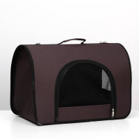 Сумка - переноска для животных, 2 входа, 49 х 30 х 35 см, коричневая Сумка - переноска для животных, 2 входа, 49 х 30 х 35 см, коричневая