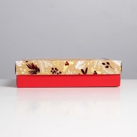 Коробка подарочная новогодняя складная &laquo;Farina&raquo;, 23.5 х 20.5 х 5.5 см, Новый год