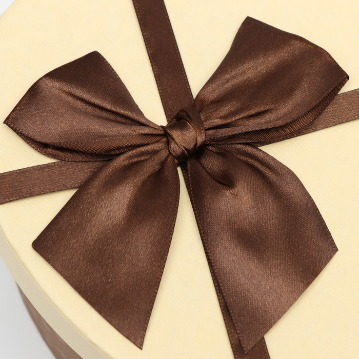 Набор коробок 3в1 Сердца, коричневый, 21 х 19 х 9 - 15.5 х 14 х 6 см