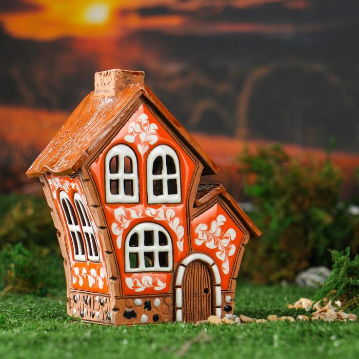 Аромалампа Домик &laquo;Двойной&raquo;, 16 см, ручная работа, микс,