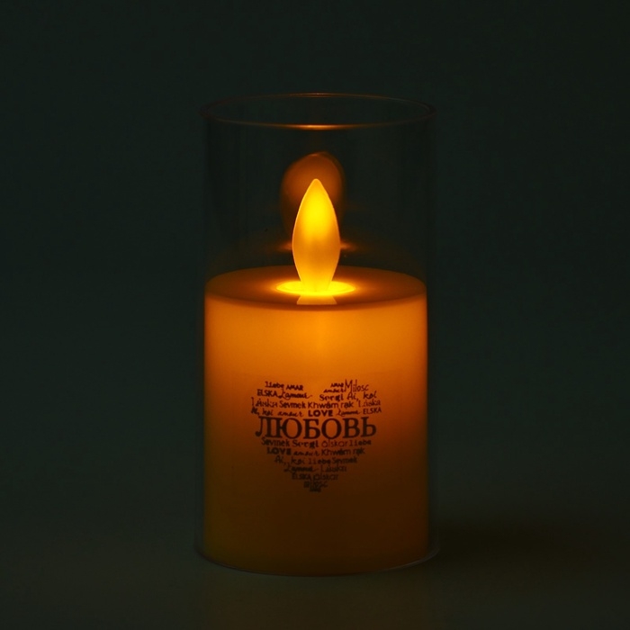 Свеча светодиодная, мод. СВ-22 «Любовь», 5,3 х 10,5 см. Свеча светодиодная, мод. СВ-22 «Любовь», 5,3 х 10,5 см.