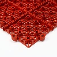 Модульное покрытие, 30 &times; 30 &times; 1,1 см, пластик, терракотовый, 1 шт.