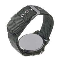 Часы наручные кварцевые мужские Genius ARMY, d-4.5 см, ремешок текстиль 23.5 см, хаки