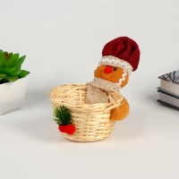 Новый год! Конфетница &laquo;Печенька&raquo;, цвета МИКС