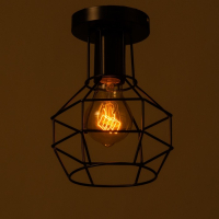 Люстра "Ортико" 1х60Вт E27 черный 13х13х23 см BayerLux