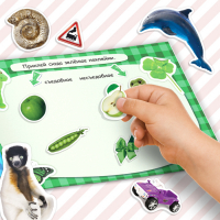 100 наклеек набор &laquo;Обучающие&raquo;, 4 шт. по 12 стр.