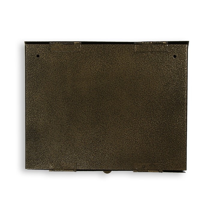 Ящик почтовый без замка (с петлёй), горизонтальный &laquo;Широкий&raquo;, бронзовый