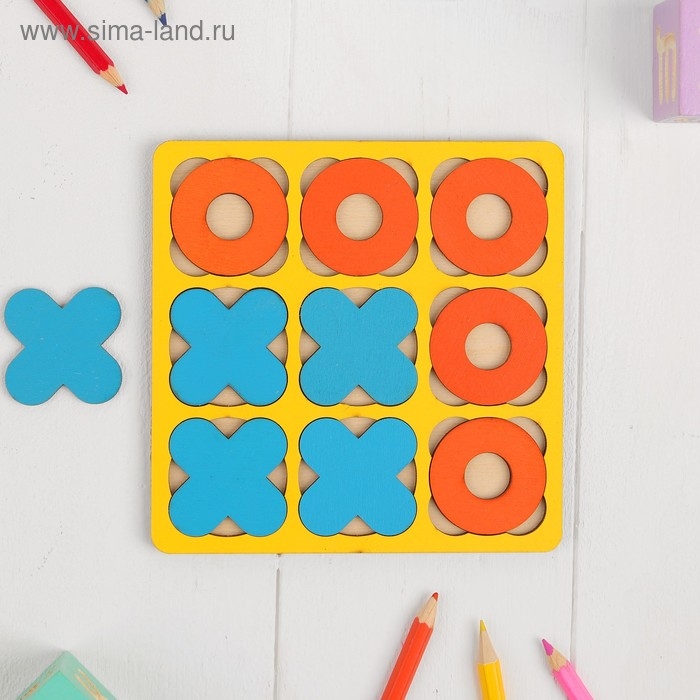 Рамка-вкладыш &laquo;Крестики - нолики&raquo; МИКС, 10 элементов