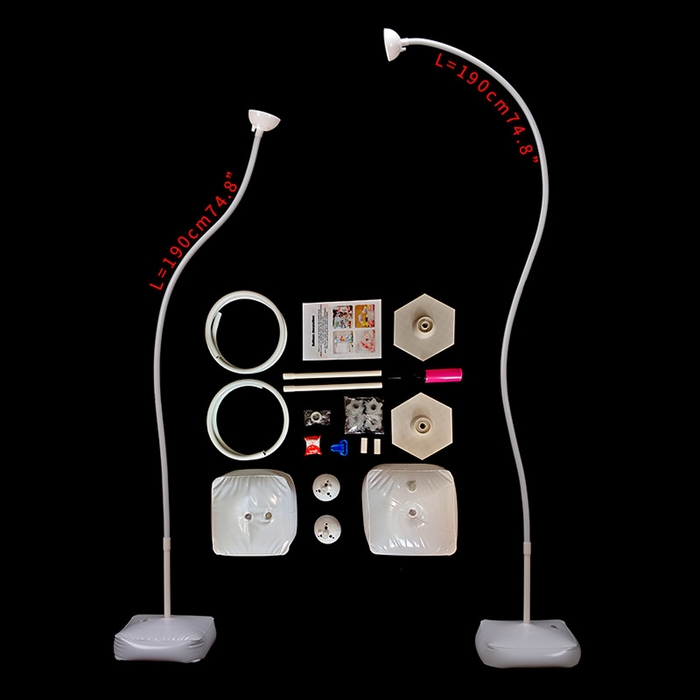 Стойка для воздушных шаров с подставкой под воду/песок, высота 235 см