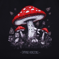 Сумка шопер &laquo;Расширяй горизонты&raquo;, 35х0.5х40 см, отд без молнии, без подклада, чёрная