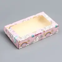 Коробка складная &laquo;Единороги&raquo; 20&times;12&times;4 см