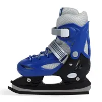 Коньки детские раздвижные BlackAqua, р. 30-33, для фитнеса, синие