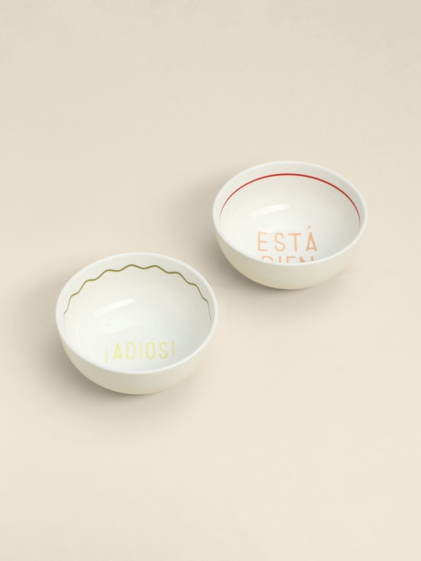 Набор салатников 2 шт SL Home "Уроки испанского: Esta bien - Adi&oacute;s", d=15см