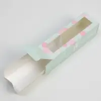 Коробка для макарун, кондитерская упаковка &laquo;Люблю твою улыбку&raquo;, 5.5 х 18 х 5.5 см