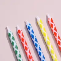 Свечи в торт &laquo;Ромбик&raquo; с подставкой, 14 см, 8 шт.