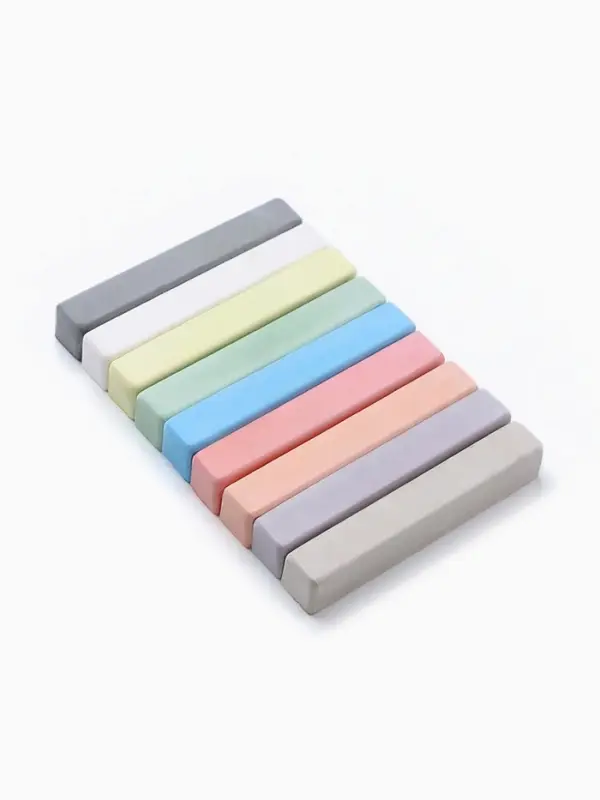 Мелки цветные школьные 9 шт. &laquo;Синий трактор&raquo;, прямоугольные