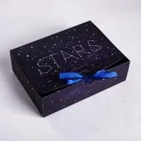 Коробка подарочная, упаковка, &laquo;Космос: Stars&raquo;, 16.5 х 12 х 5 см, БЕЗ ЛЕНТЫ