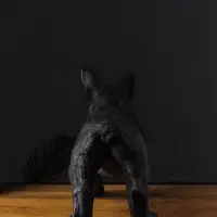 Фигура гипс &laquo;Французский бульдог&raquo;, 14&times;34&times;25 см, чёрный