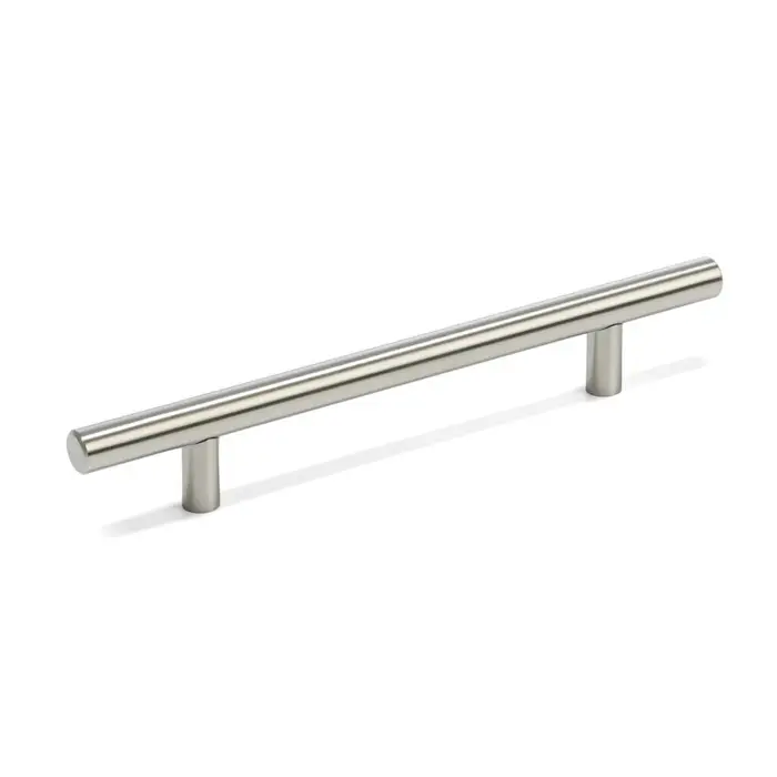 Ручка рейлинг ТУНДРА, нерж. сталь, d=12 мм, м/о 128 мм, цвет никель, фасовка 500 шт.