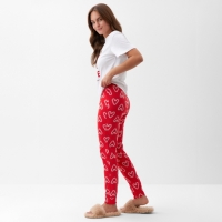 Пижама новогодняя женская (футболка и брюки) KAFTAN "Love" размер 52-54