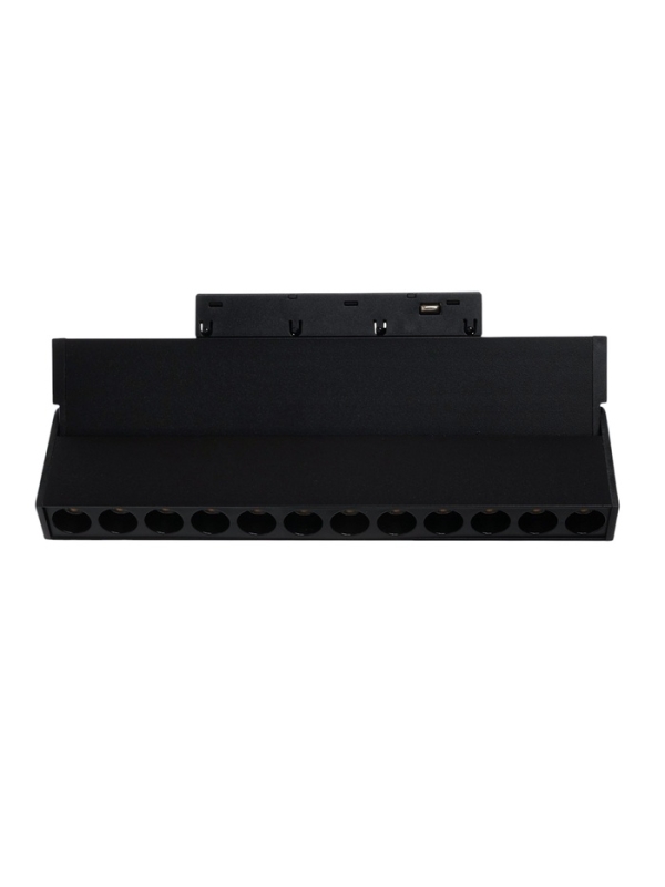 Трековый магнитный светильник, серия "Broad" LTL-058, 12 Вт, 960 Лм, 48В, 4000К, черный